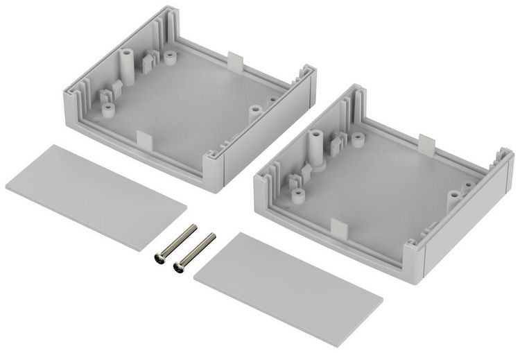 Produktbild: Bopla UNIMAS U 85 26085000 Elektronikgeh&auml;use 85 x 81 x 40 Polystyrol (EPS) Lichtgrau (RAL 7035) 1 St.