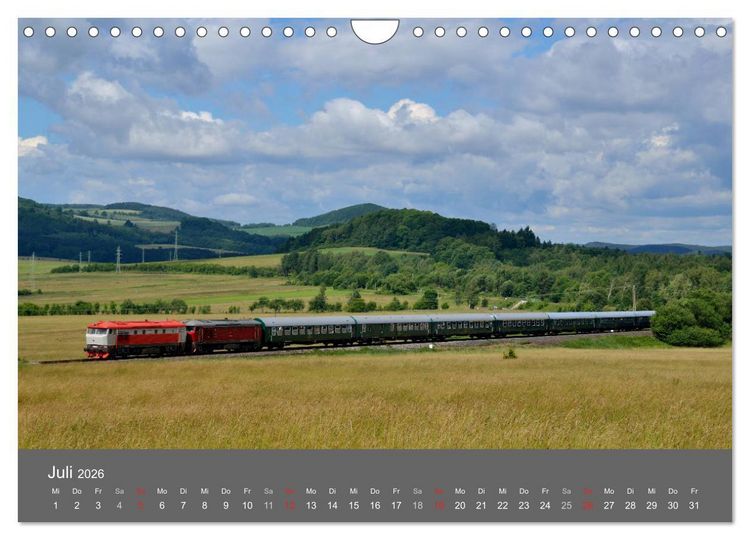 Produktbild: Eisenbahn Kalender 2026 - Oberlausitz und Nachbarl&auml;nder (Wandkalender 2026 DIN A4 quer), CALVENDO Monatskalender