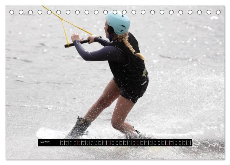 Produktbild: Wakeboarding (Tischkalender 2026 DIN A5 quer), CALVENDO Monatskalender