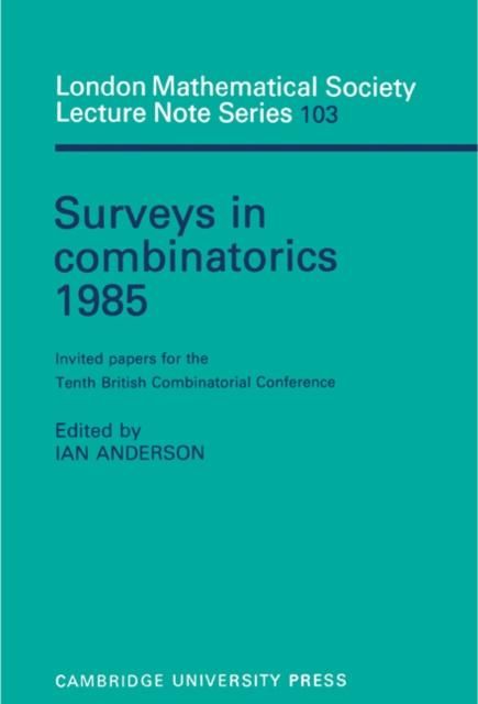 Produktbild: Surveys in Combinatorics 1985
