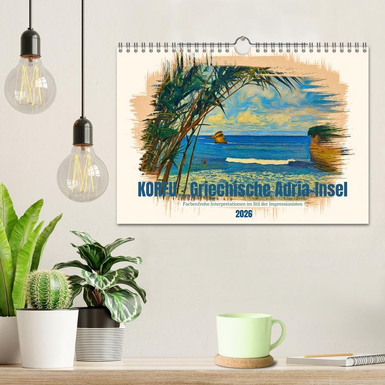 Produktbild: Korfu - Griechische Adria-Insel (Wandkalender 2026 DIN A4 quer), CALVENDO Monatskalender