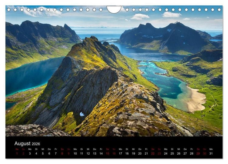 Produktbild: Lofoten - Inseln im Nordmeer (Wandkalender 2026 DIN A4 quer), CALVENDO Monatskalender