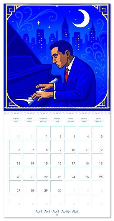 Produktbild: George Gershwin (Wall Calendar 2026 12 &times; 12 Inch) CALVENDO 12 Month Wall Calendar
