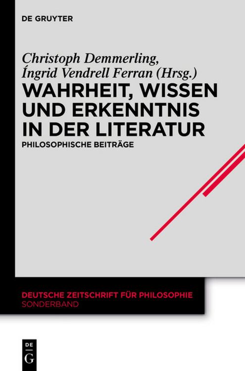 Produktbild: Wahrheit, Wissen und Erkenntnis in der Literatur