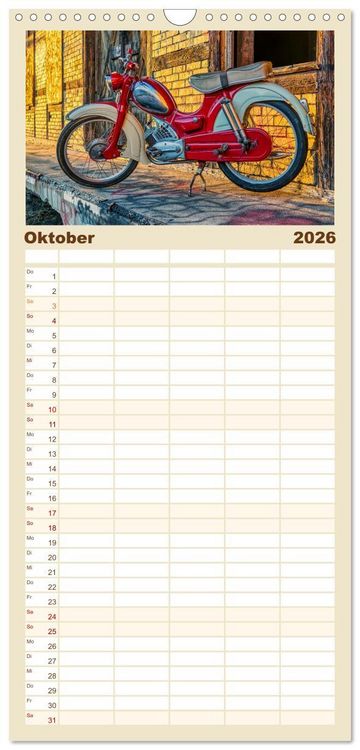 Produktbild: Familienplaner 2026 - Z&uuml;ndapp-Tr&auml;ume mit 5 Spalten (Wandkalender, 21 x 45 cm) CALVENDO