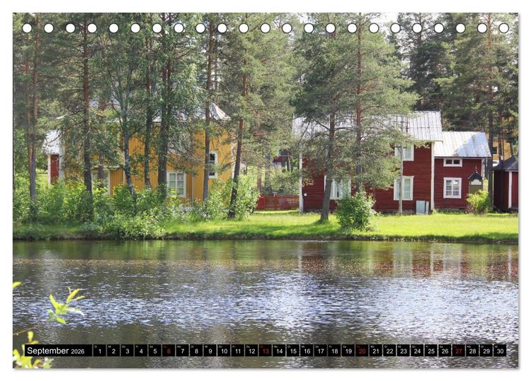 Produktbild: Sommer in Schwedens Lappland (Tischkalender 2026 DIN A5 quer), CALVENDO Monatskalender