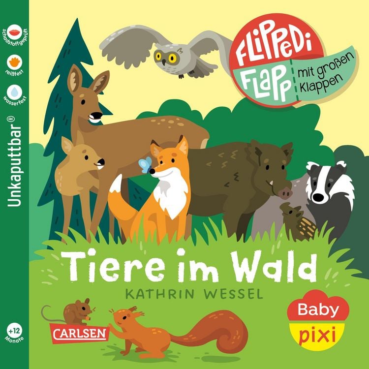 Produktbild: Baby Pixi (unkaputtbar) 178: Flippediflapp: Tiere im Wald