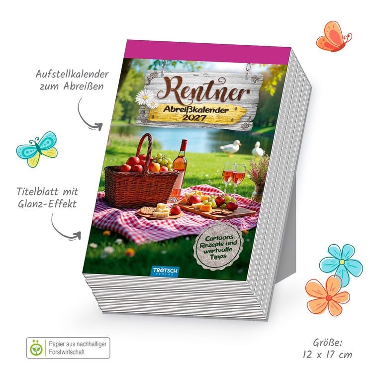 Produktbild: TR&Ouml;TSCH - Abrei&szlig;kalender Rentner 2027