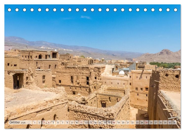 Produktbild: Oman - Historische Perle des Orients (Tischkalender 2026 DIN A5 quer), CALVENDO Monatskalender