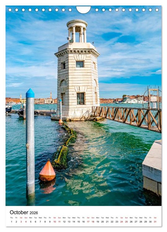 Produktbild: Italy, Venice - Immortal City on Water (Wall Calendar 2026 DIN A4 portrait), CALVENDO 12 Month Wall Calendar