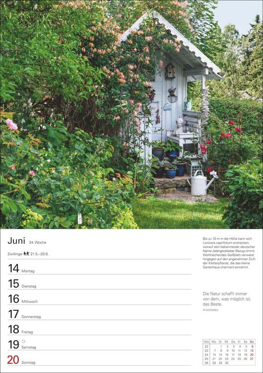 Produktbild: Gartenparadiese Wochenplaner 2027 - 53 faszinierende Fotografien