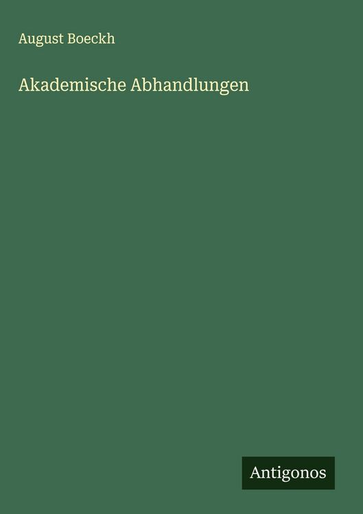 Produktbild: Akademische Abhandlungen