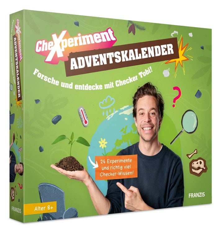Produktbild: FRANZIS 67330 - CheXperiment Adventskalender Forsche und entdecke mit Checker Tobi!