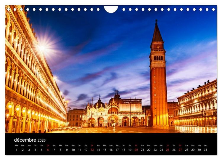 Produktbild: Venise Impressions (Calendrier mural 2026 DIN A4 vertical), CALVENDO calendrier mensuel