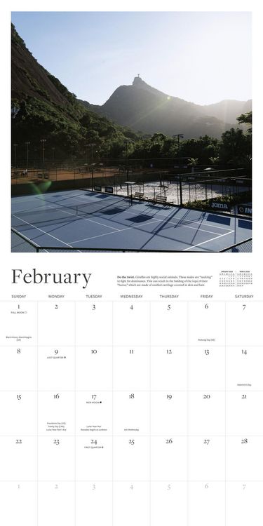 Produktbild: The Tennis Court Wall Calendar 2026