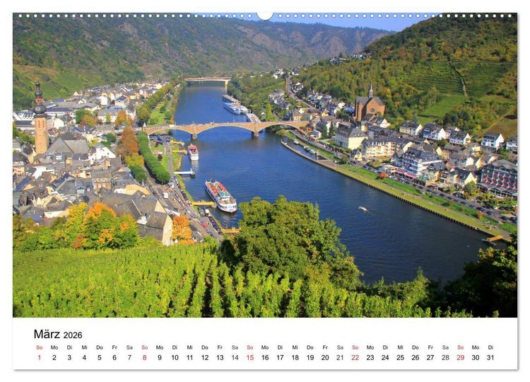Produktbild: Cochem - Eine Perle an der Mosel (Wandkalender 2026 DIN A2 quer), CALVENDO Monatskalender