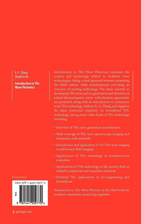 Produktbild: Introduction to THz Wave Photonics
