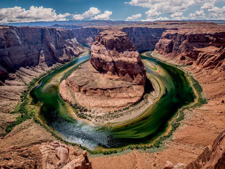 Produktbild: CALVENDO Puzzle Horseshoe Bend 1000 Teile Lege-Gr&ouml;&szlig;e 64 x 48 cm Foto-Puzzle Bild von Karl Genser