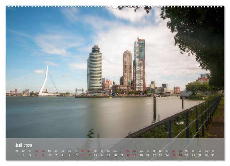 Produktbild: Rotterdam - Die heimliche Hauptstadt der Niederlande (Wandkalender 2026 DIN A2 quer), CALVENDO Monatskalender