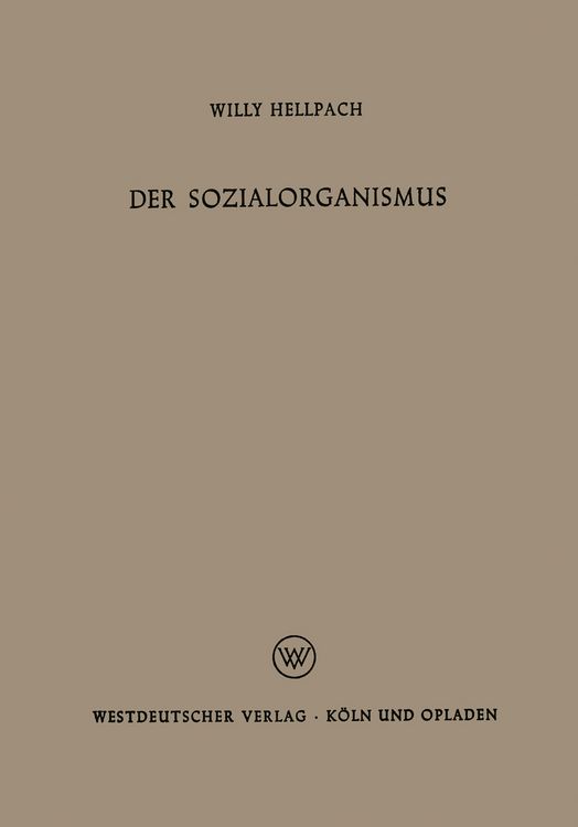 Produktbild: Der Sozialorganismus