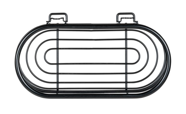 Produktbild: Edelstahl Wandablage Mod. Trestina Schwarz, hochwertiger Rostschutz