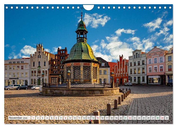 Produktbild: Wismar &ndash; Eine Hansestadt mit Charme (Wandkalender 2026 DIN A4 quer), CALVENDO Monatskalender