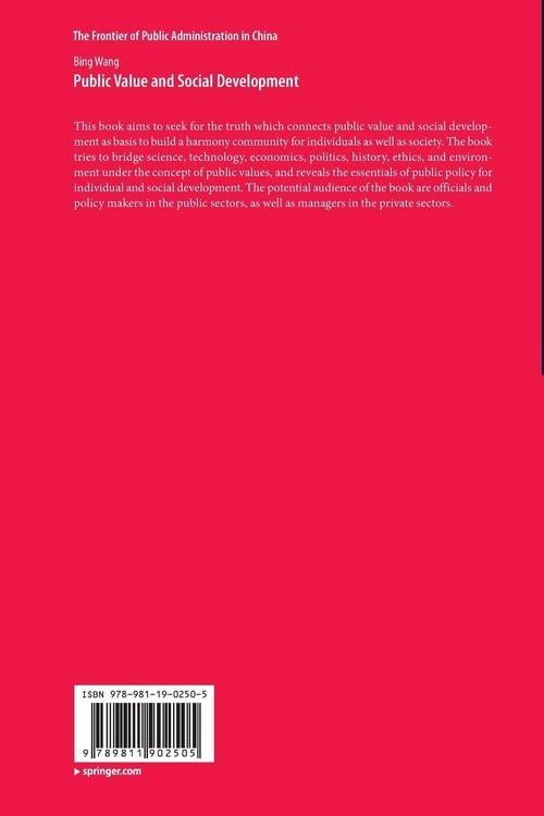 Produktbild: Public Value and Social Development