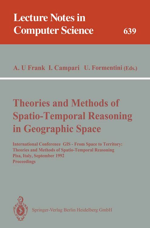 Produktbild: Theories and Methods of Spatio-Temporal Reasoning in Geographic Space