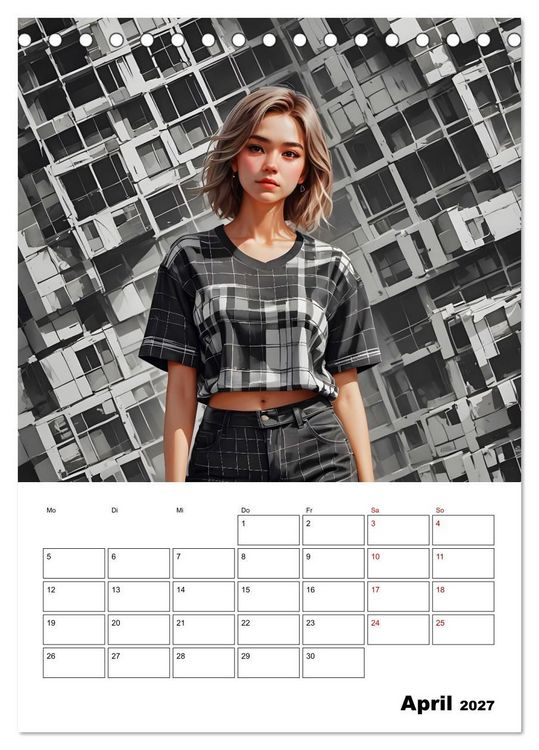 Produktbild: Schachspiel der Mode (Tischkalender 2027 DIN A5 hoch), CALVENDO Monatskalender