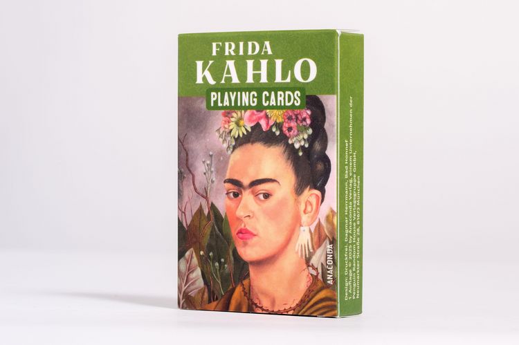 Produktbild: Kartenspiel Kahlo. 54 Spielkarten mit 53 Kahlo-Motiven