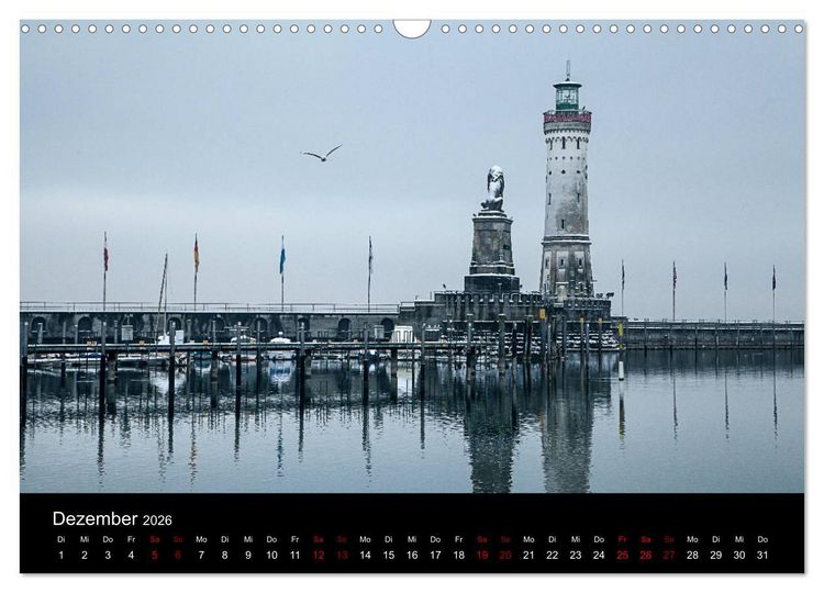 Produktbild: Traumhaftes Lindau im Bodensee (Wandkalender 2026 DIN A3 quer), CALVENDO Monatskalender