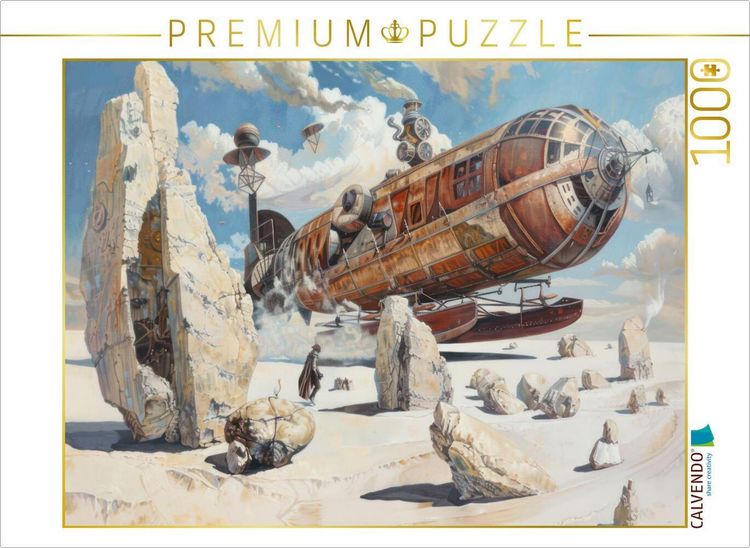 Produktbild: CALVENDO Puzzle Steampunk-Luftschiffe | 1000 Teile Lege-Gr&ouml;&szlig;e 64x48cm Foto-Puzzle f&uuml;r gl&uuml;ckliche Stunden