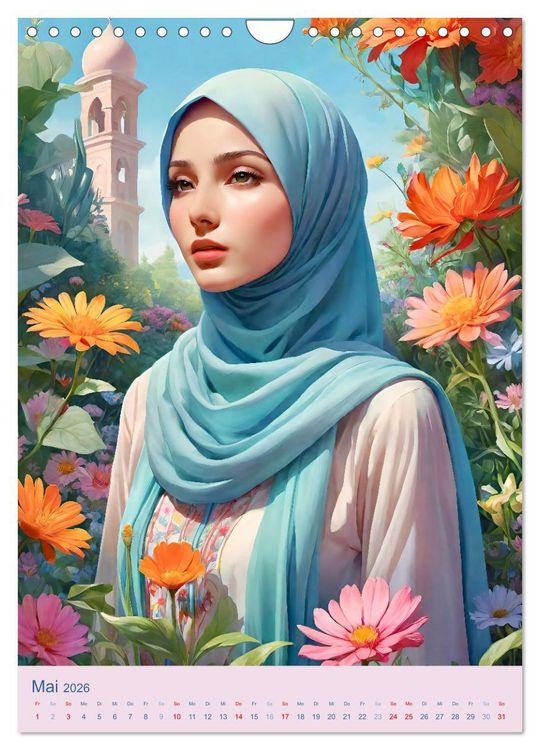Produktbild: Stolze Muslima (Wandkalender 2026 DIN A4 hoch), CALVENDO Monatskalender