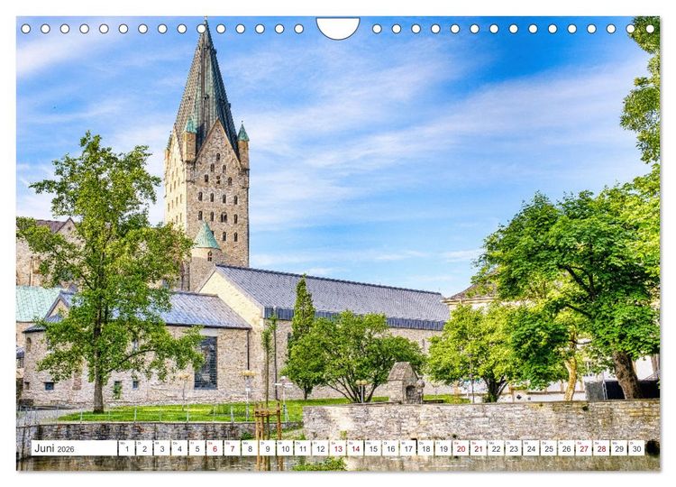 Produktbild: PADERBORN - Stadt an den Quellen (Wandkalender 2026 DIN A4 quer), CALVENDO Monatskalender