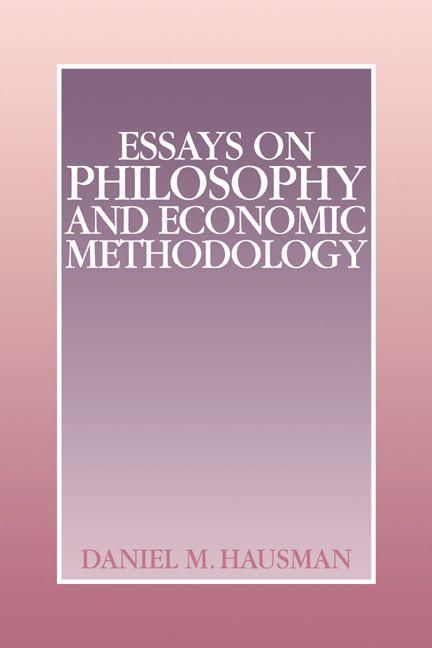 Produktbild: Essays on Philosophy and Economic Methodology