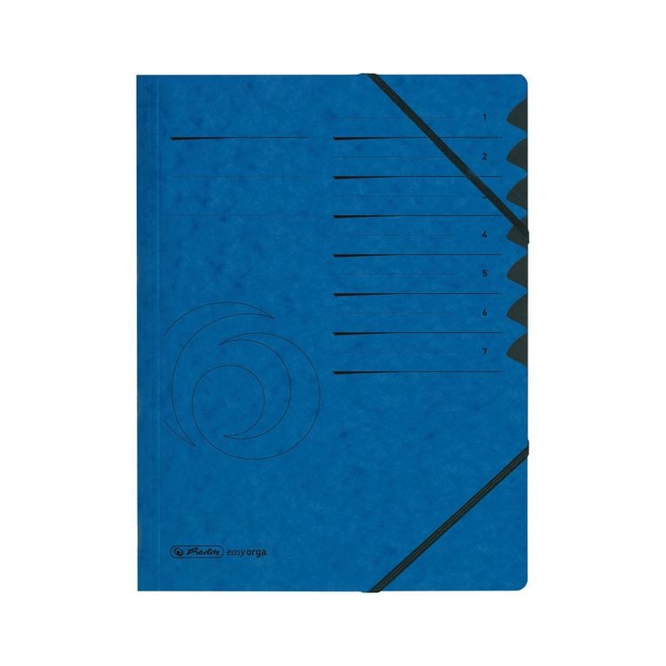 Produktbild: Herlitz Ordnungsmappe Register 1-7 blau