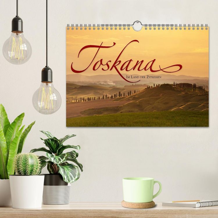 Produktbild: TOSKANA Im Land der Zypressen (Wandkalender 2026 DIN A4 quer), CALVENDO Monatskalender