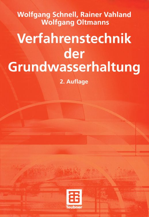 Produktbild: Verfahrenstechnik der Grundwasserhaltung