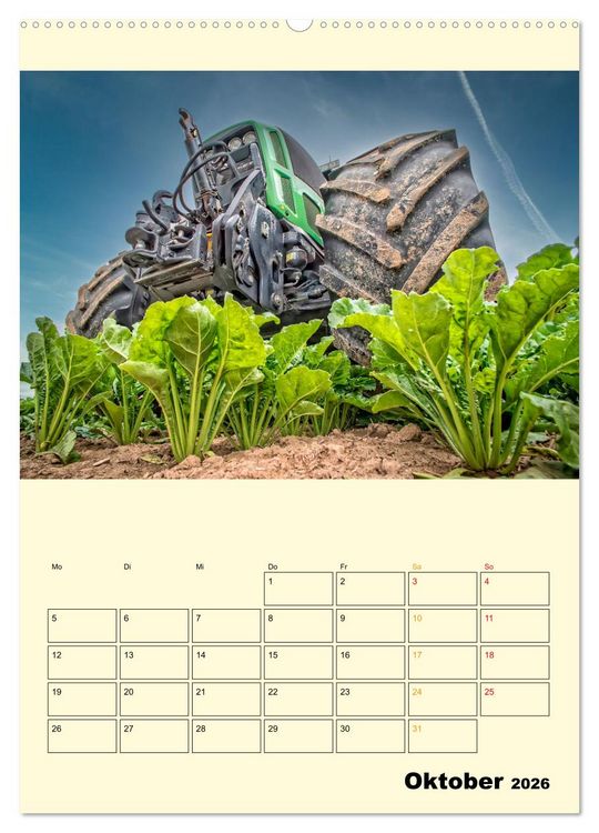 Produktbild: Traktor Giganten (Wandkalender 2026 DIN A2 hoch), CALVENDO Monatskalender