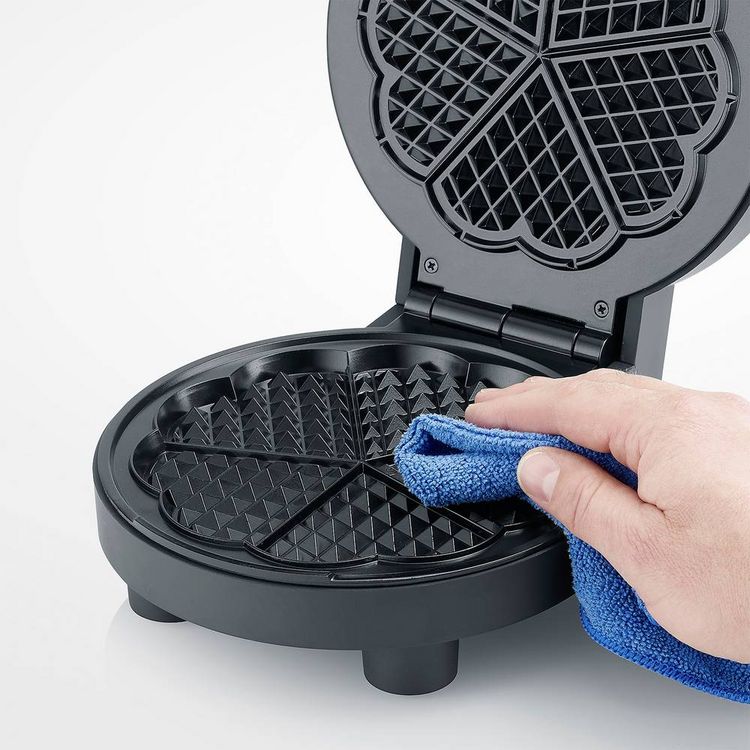 Produktbild: Severin WA 2116 Waffeleisen Antihaftbeschichtung, Kontrollleuchte Schwarz