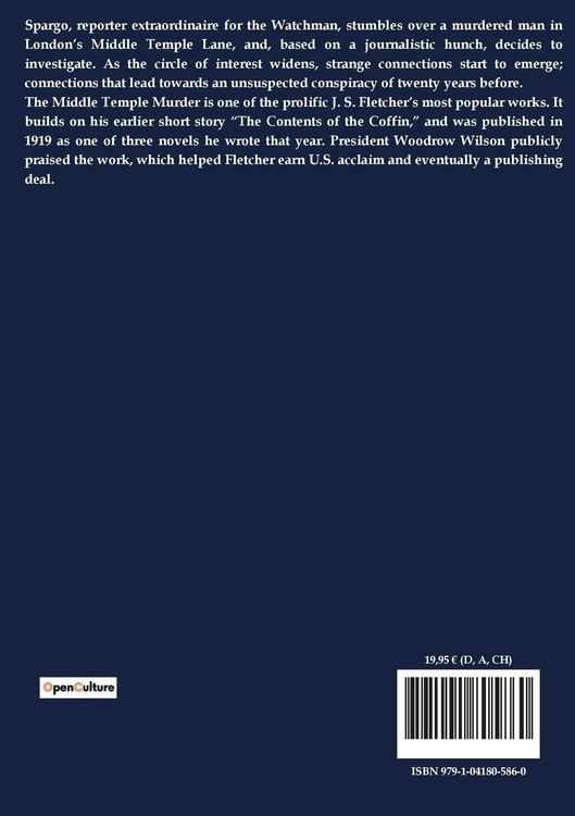 Produktbild: The Middle Temple Murder