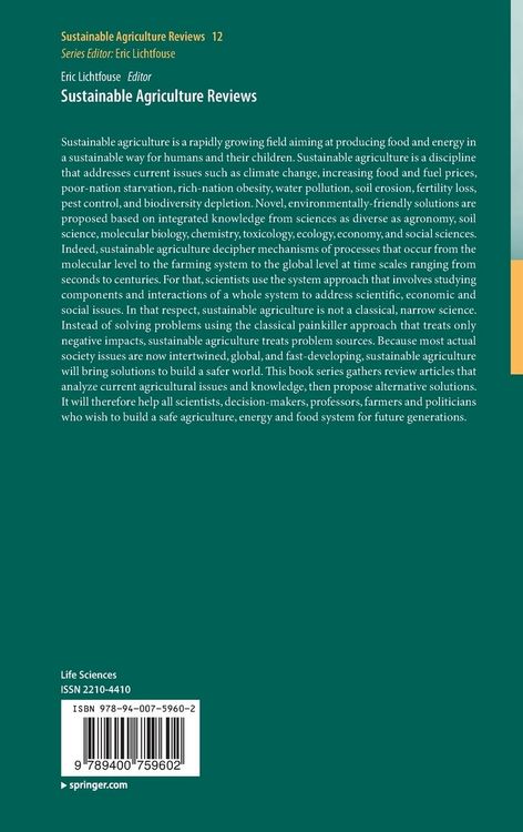 Produktbild: Sustainable Agriculture Reviews
