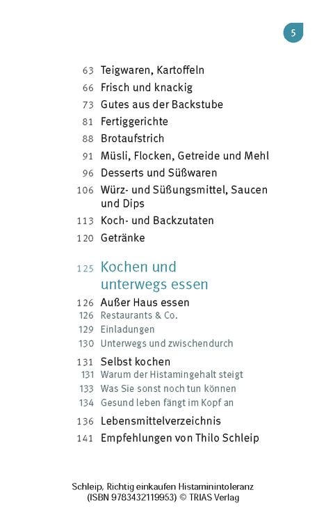 Produktbild: Richtig einkaufen Histamin-Intoleranz