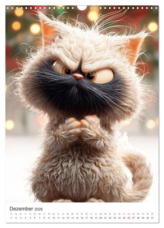 Produktbild: Miau & Mauz (Wandkalender 2026 DIN A3 hoch), CALVENDO Monatskalender