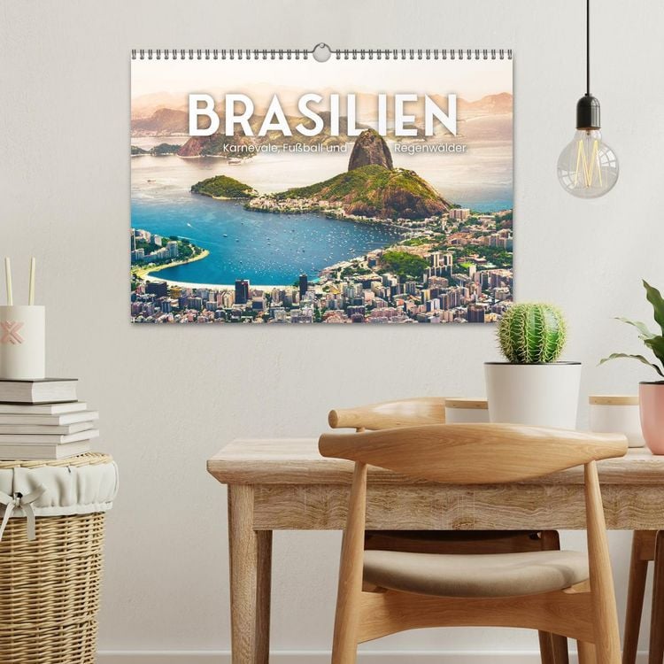 Produktbild: Brasilien - Karnevale, Fu&szlig;ball und Regenw&auml;lder. (Wandkalender 2026 DIN A3 quer), CALVENDO Monatskalender