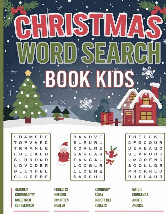 Produktbild: Christmas Word Search for Kids - 500 Fun Christmas Puzzles