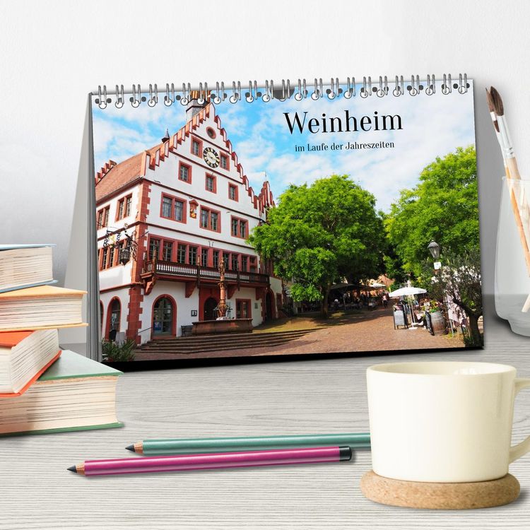 Produktbild: Weinheim im Laufe der Jahreszeiten (Tischkalender 2026 DIN A5 quer), CALVENDO Monatskalender