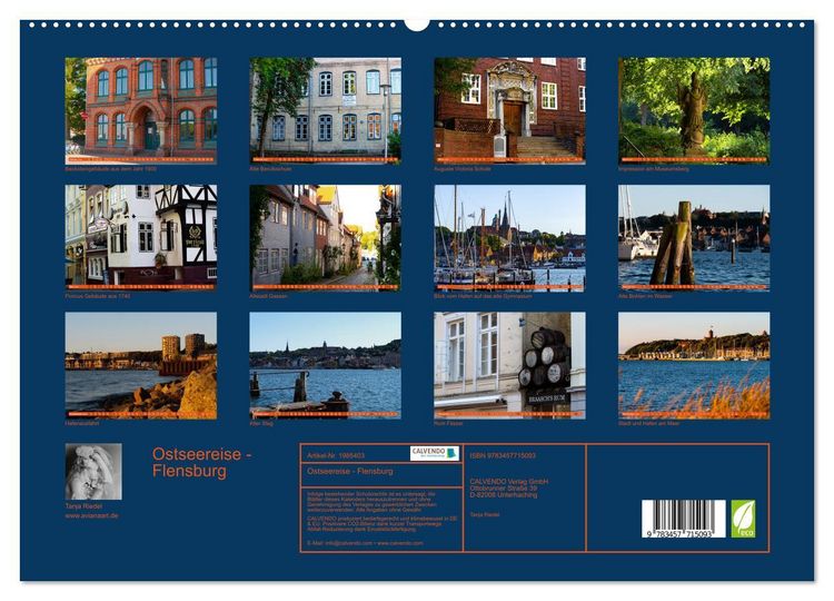 Produktbild: Ostseereise - Flensburg (hochwertiger Premium Wandkalender 2026 DIN A2 quer), Kunstdruck in Hochglanz
