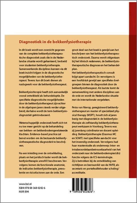 Produktbild: Diagnostiek in de bekkenfysiotherapie