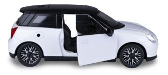 Produktbild: BMW Mini Cooper Diecast 1:28 wei&szlig; inkl. Knopfzellen